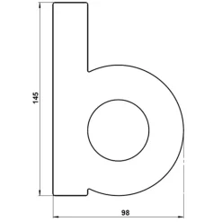 Husnummer - bogstav b^Albert Leuchten Discount