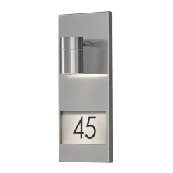 Konstsmide Husnummerlampe Modena 7655, stål