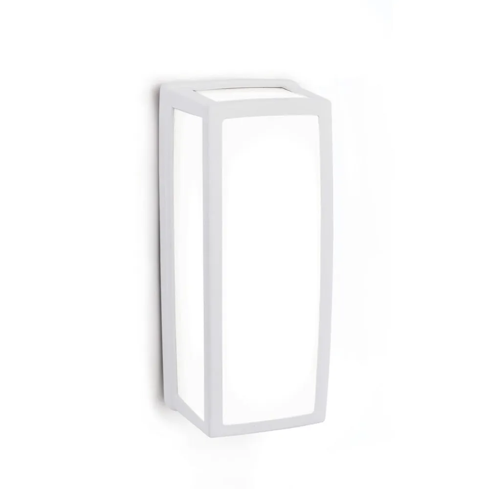 ORION Hvid LED udendørs væglampe Bob i aluminium, IP54