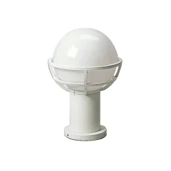 Albert Leuchten Sokkellamper>Hvid sokkellampe med opalglas