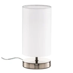 Brilliant Hvid tekstil bordlampe Clarie