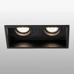 FARO BARCELONA Hyde indbygningslampe, 2 lyskilder, svingbar sort