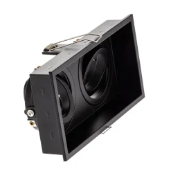 FARO BARCELONA Hyde indbygningslampe, 2 lyskilder, svingbar sort