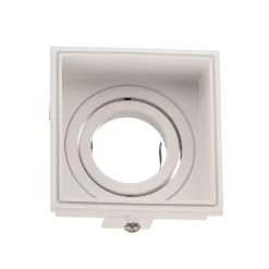 FARO BARCELONA Indbygningsspots>Hyde spot 1 lyskilde kantet drejelig hvid