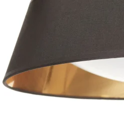 Reality Leuchten I sort-guld – rund LED-loftlampe Ponts