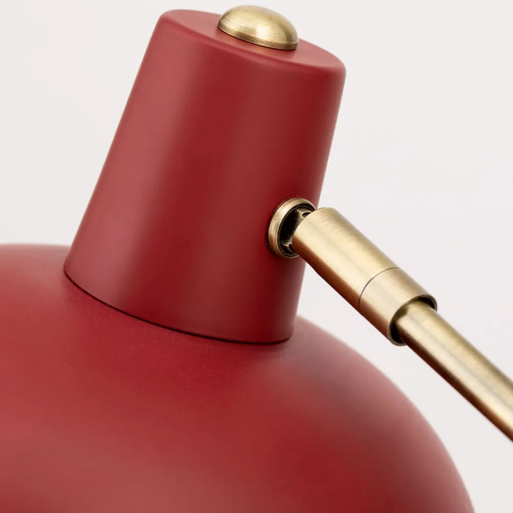 ORION Arbejdsrum/Kontor|Bordlamper>I vintagelook - Fedra bordlampe, rød