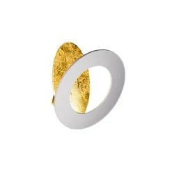 ICONE Vera LED-væglampe 930 Ø26cm guld/hvid