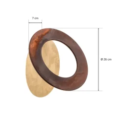 Vera LED-væglampe 930 Ø26cm guld/rust^ICONE Discount