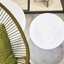 Ideal Lux Doris lampe med jordspyd, hvid, plast, Ø 78 cm^Ideallux Best