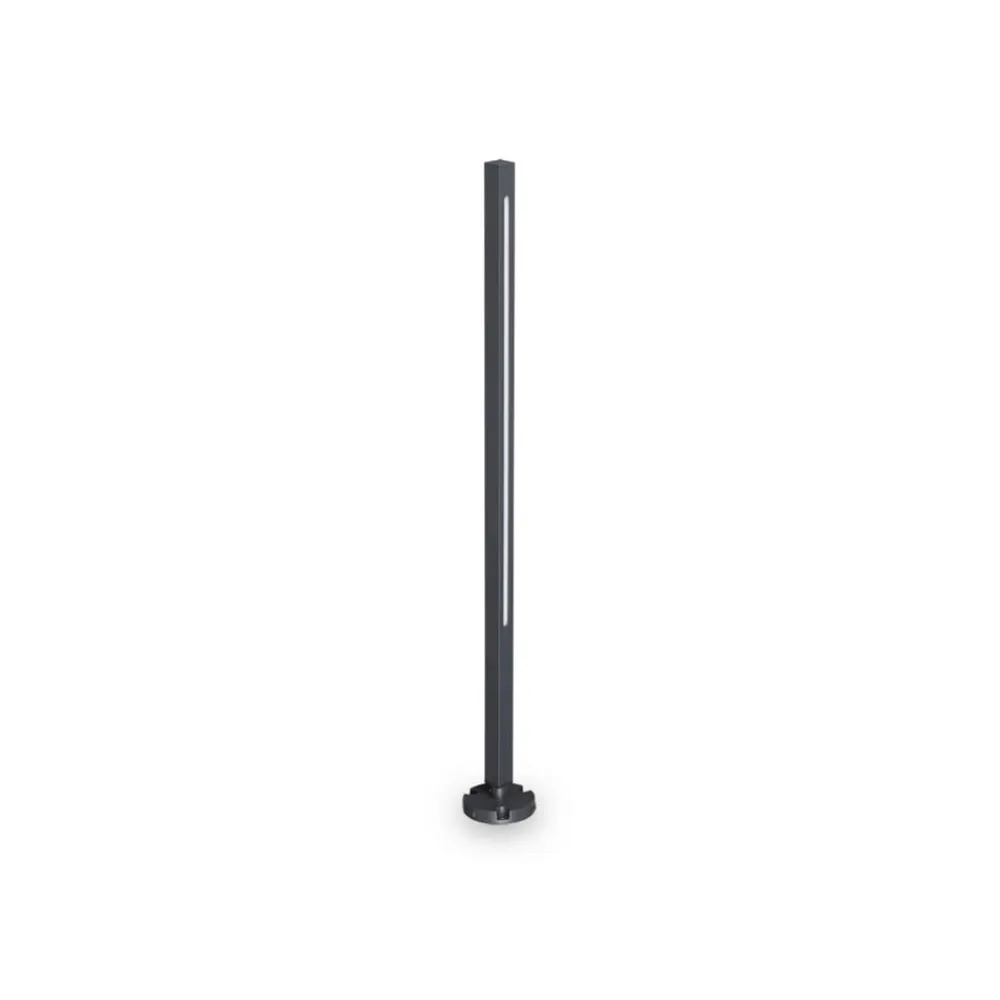 Ideallux Ideal Lux LED-gadelampe Jedi antracit metal Højde 80,5 cm