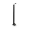Ideallux Gadebelysning>Ideal Lux LED-vejlampe sort 3.000 K højde 80 cm aluminium
