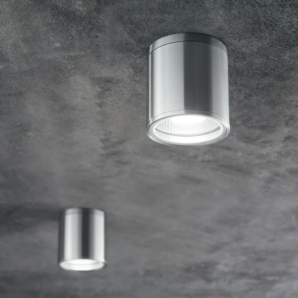 Ideal Lux loftlampe Gun, aluminiumgrå, IP44, GU10^Ideallux Online