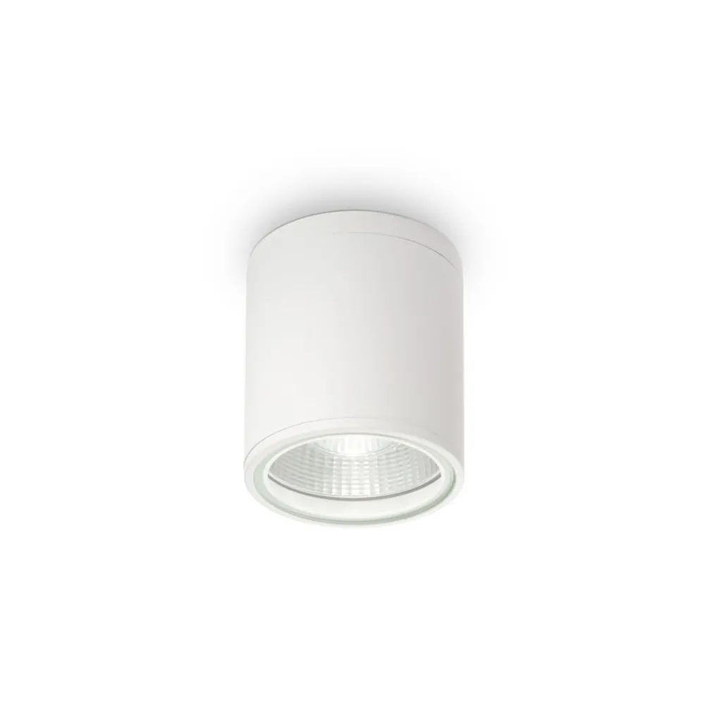 Ideallux Ideal Lux loftlampe Gun, hvid, aluminium, IP44, GU10