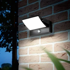 Ideallux Væglampe Med Sensor|Væglamper>Ideal Lux udendørs LED-væglampe Swipe Sensor, antracit, IP54