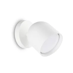 Ideallux Ideal Lux væglampe Dodo, hvid, 1 lyskilde, metal Ø 8,5 cm