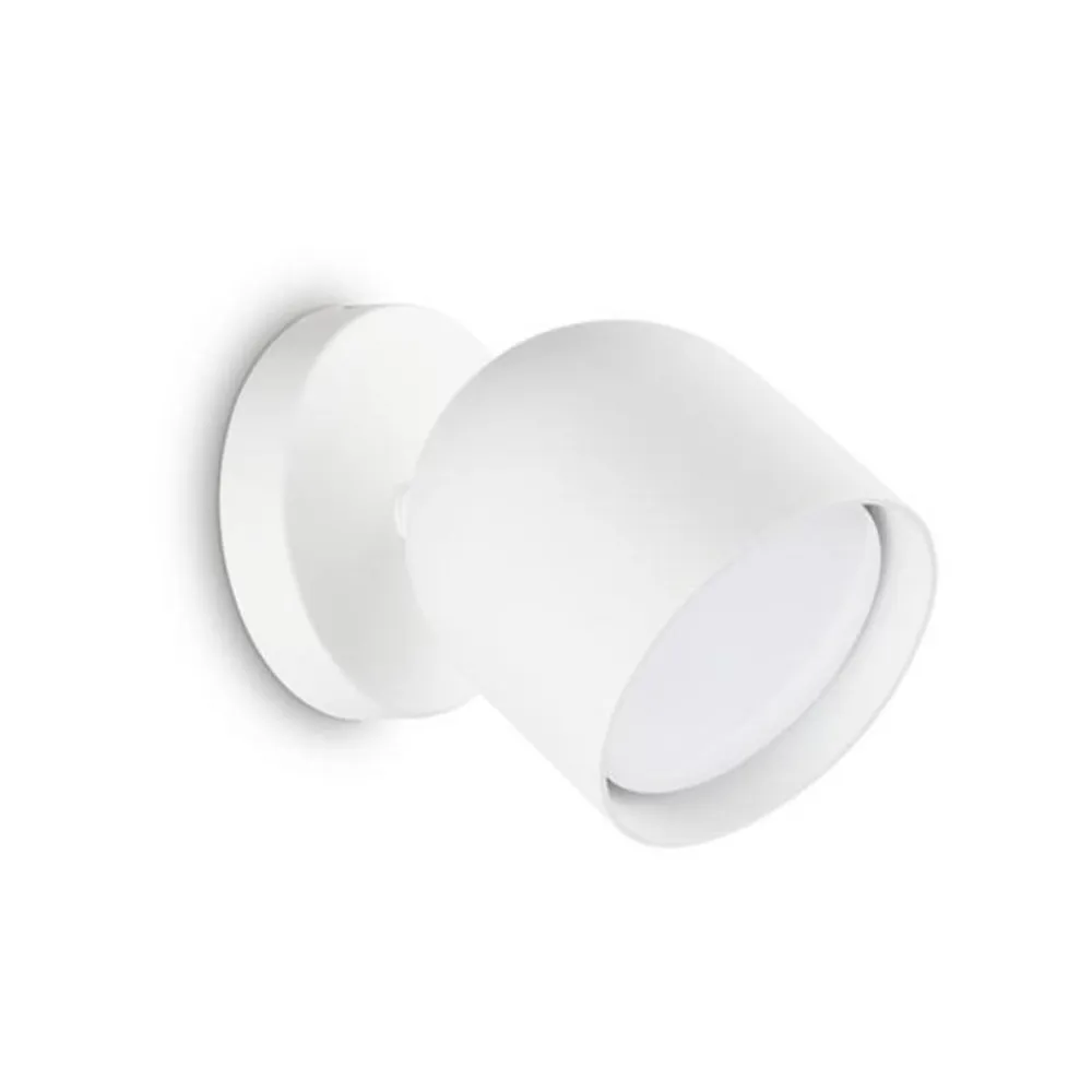 Ideallux Ideal Lux væglampe Dodo, hvid, 1 lyskilde, metal Ø 8,5 cm