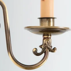 ORION Imke væglampe, 1 lyskilde, mørkpatineret messing