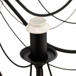 Imponerende lysekrone Bona med tekstilskærm^Euluna Outlet