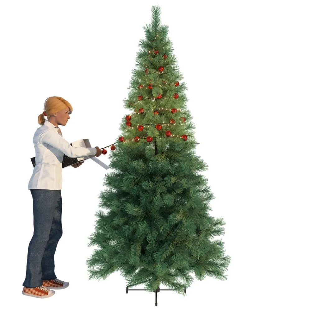 Hemsson 2in1 LED-lyskæde, tranebær-rød, 700 LED’er