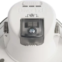 Deko-Light Indbygget loftlampe med LED Acrux, Ø 10 cm, sølvfarvet mat, CCT