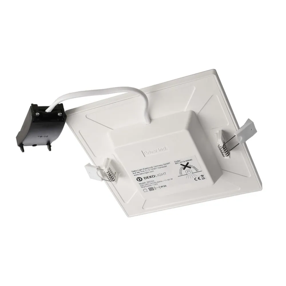 Indbygget loftlampe med LED Alya hvid 18x18cm 2.700 K^Deko-Light Hot