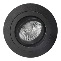 Mantra Iluminación Indbygningsspots>Indbygningslampe Básico, rund, mat sort
