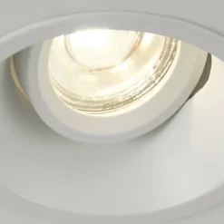 Indbygningslampe Slim Trim, hvid, Ø 9,4 cm, IP20, aluminium, GU10^Searchlight Discount