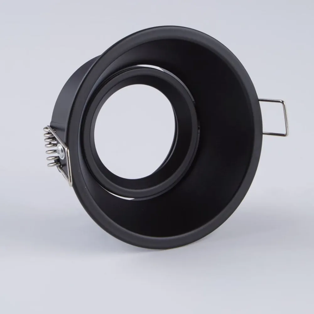 Indbygningslampe Slim Trim, sort, Ø 9,4 cm, IP20, aluminium, GU10^Searchlight Sale