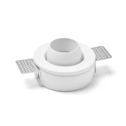 TECNICO by Sforzin Indbygningsspot Lelanto, hvid, gips, Ø 10 cm, GU10