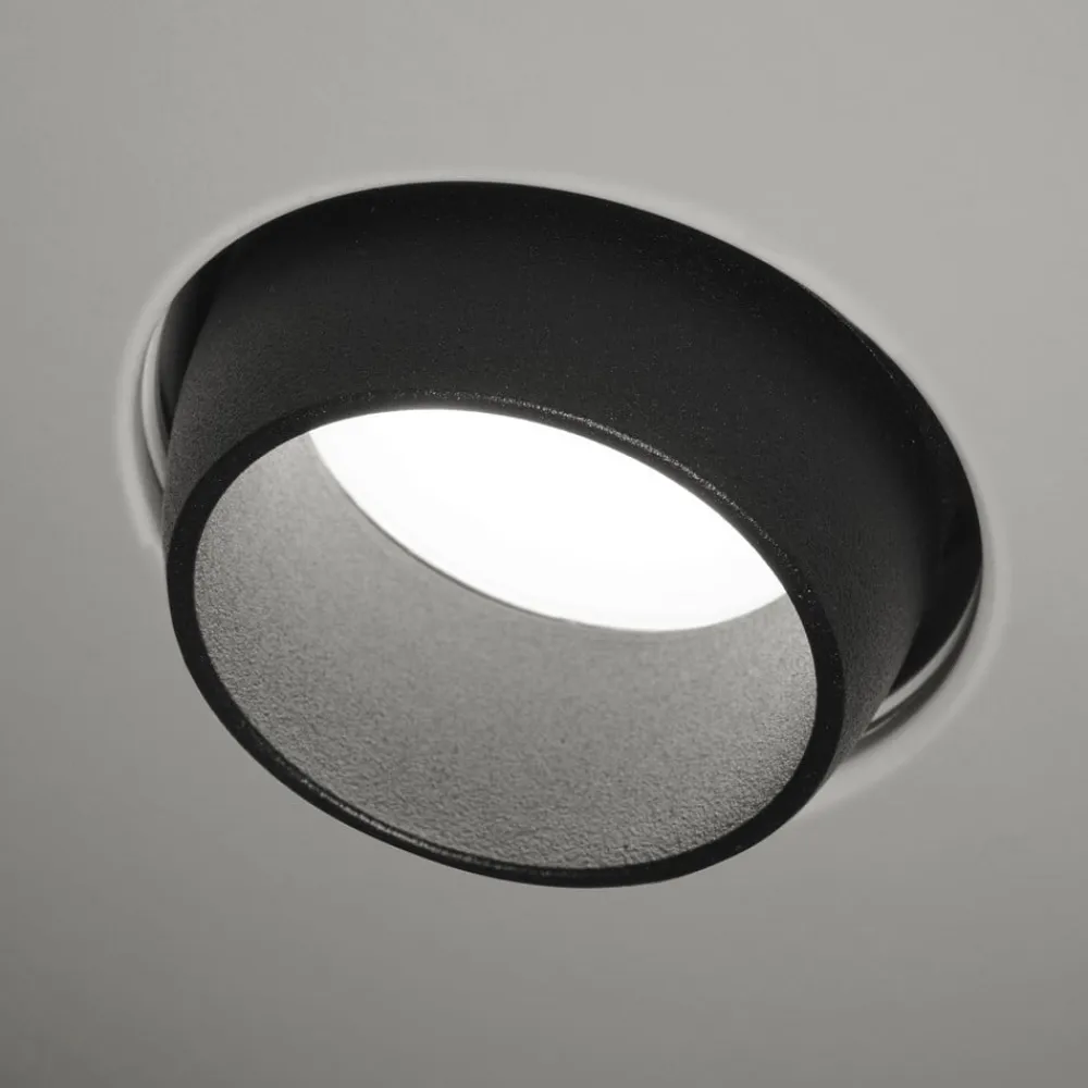 TECNICO by Sforzin Indbygningsspots>Indbygningsspot Lelanto, sort, gips, Ø 10 cm, GU10