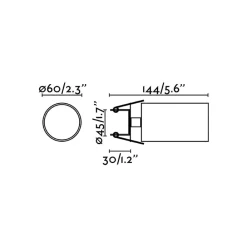 FARO BARCELONA Indbygningsspot Stan, hvid, aluminium, Ø 6 cm