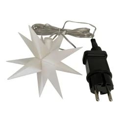 Indendørs LED-stjerne, 18 takker, Ø 12 cm, hvid^Deco Trend Sale