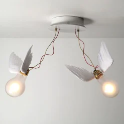 Ingo Maurer Loftlamper>Lucellino Doppio LED-loftlampe, 2 lk