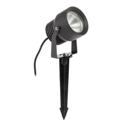 Irina udendørs LED-spot, jordspyd, stik, grå, metal^Lucande Clearance