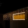 Isregn LED-lysforhæng, varmhvidt, transp. 5m^Konstsmide Christmas Online