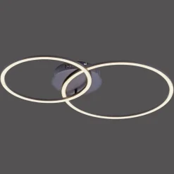 JUST LIGHT. GmbH Loftlamper>Ivanka LED-loftlampe, to ringe, sort