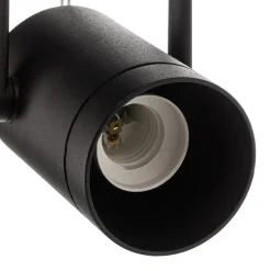 Ivela Drim 3-faset spot E27 justerbar sort