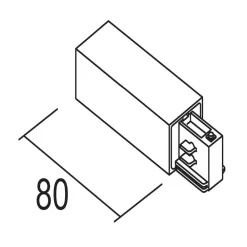 Ivela Skinnesystem>jordtilslutning højre, sort
