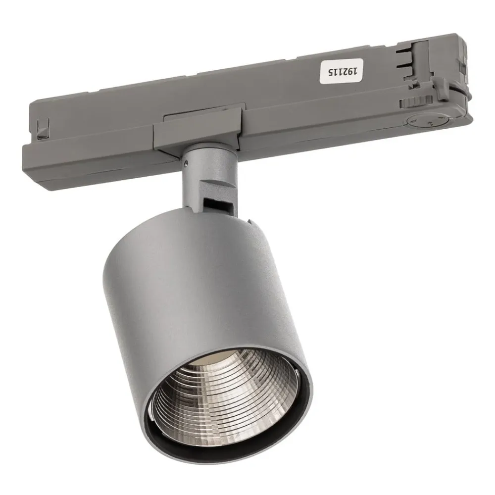 Ivela Skinnesystem>LED-skinnespot Perfetto Puro, 3-faset sølv 930