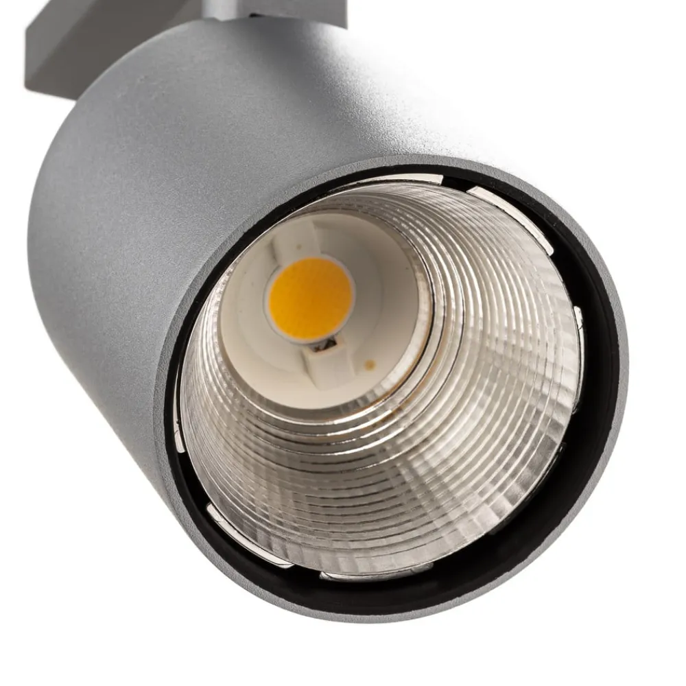 Ivela Skinnesystem>LED-skinnespot Perfetto Puro, 3-faset sølv 930