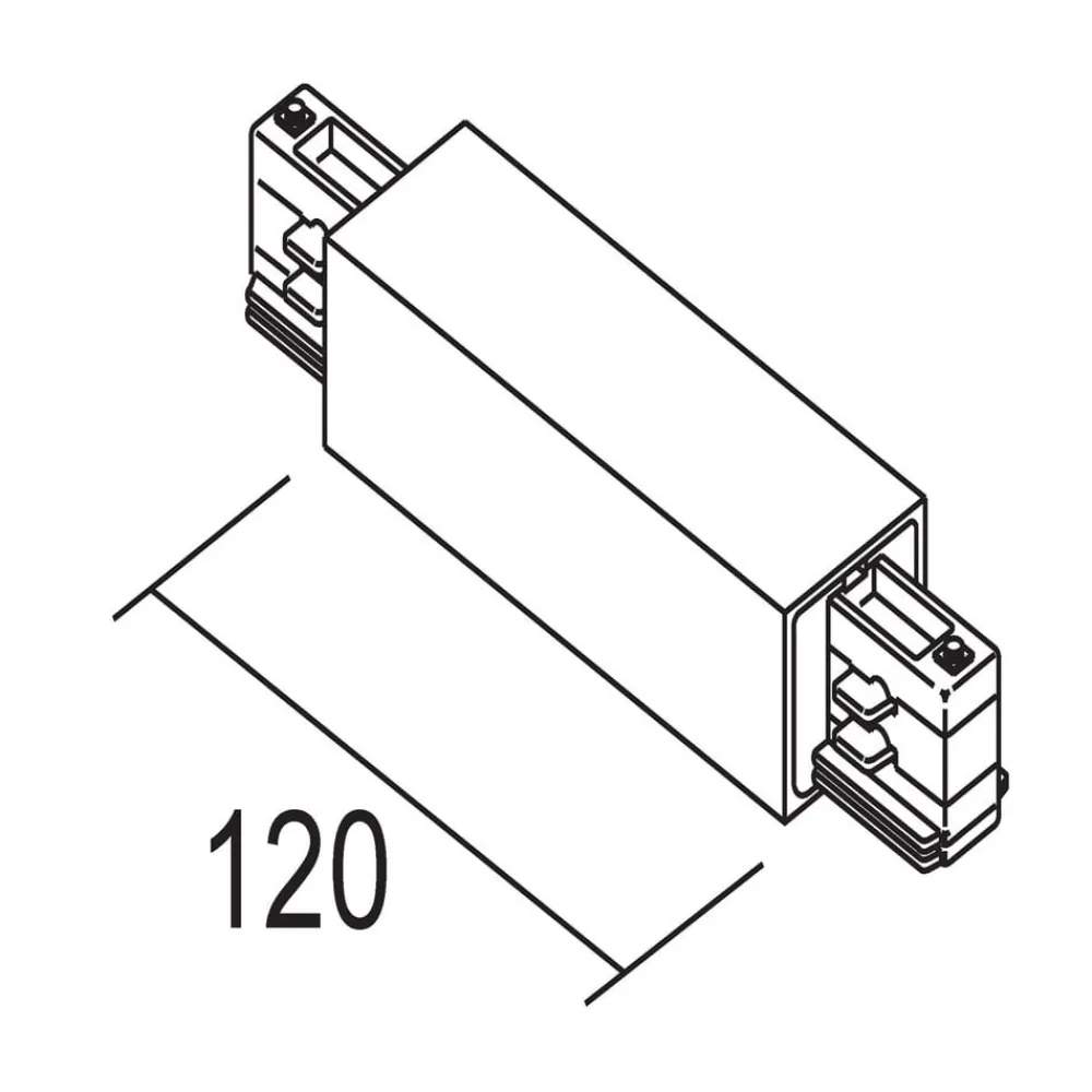 længestilslutning m. mulig strømforb., sort^Ivela Best