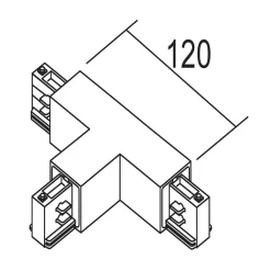 T-stik jord venstre, sølv^Ivela Sale