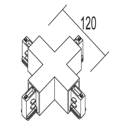 X-tilslutning, 3-fasesystem LKM, sølv^Ivela Best