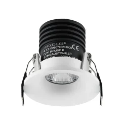 Molto Luce Ivy Round LED-indbygningsspot 7W 3.000K 40° hvid