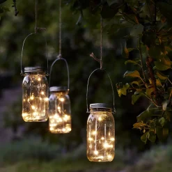 STAR TRADING Dekorationsbelysning|Solcellelamper>Jamjar - flot solcelle-dekorationslampe i glas