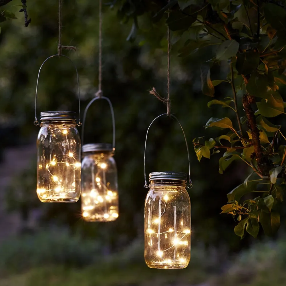 STAR TRADING Dekorationsbelysning|Solcellelamper>Jamjar - flot solcelle-dekorationslampe i glas