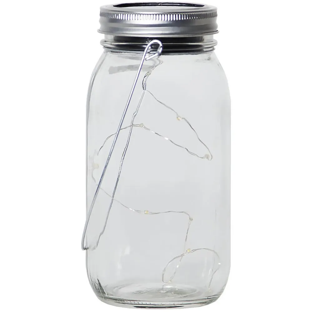 STAR TRADING Dekorationsbelysning|Solcellelamper>Jamjar - flot solcelle-dekorationslampe i glas