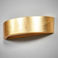 Lindby Jasin - væglampe med gylden overflade