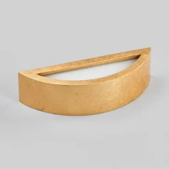 Lindby Jasin - væglampe med gylden overflade