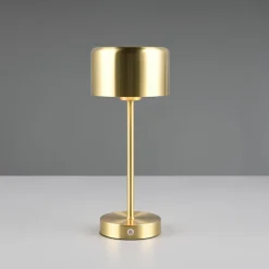 Jeff LED-bordlampe, mat messing, højde 30 cm, metal^Reality Leuchten Best